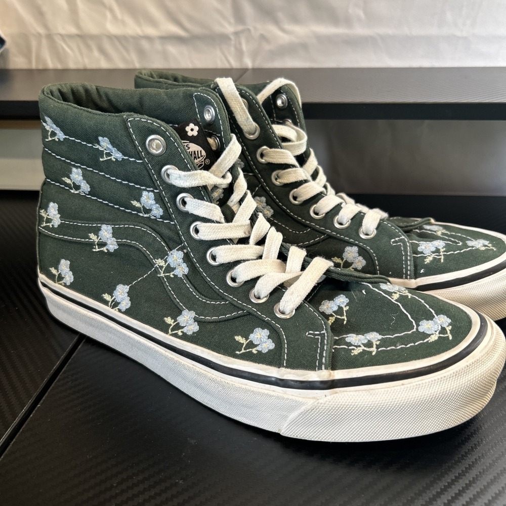 Limited Edition Vans X Sandy Liang Sk8-Hi 38‎ DX Floral Women's Size 9 /Mens 7.5